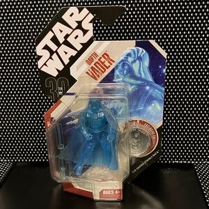 Star Wars Darth Vader Collectible Action Figure with Silver Coin